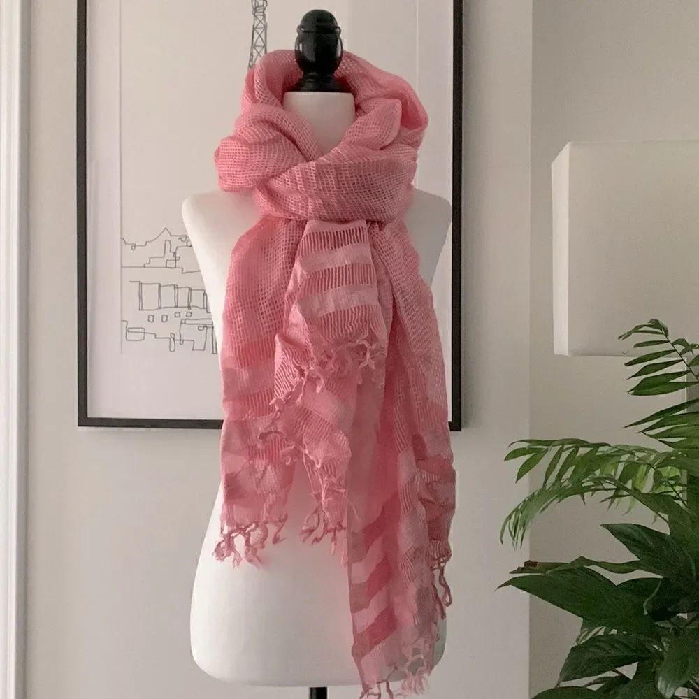💕Large Cute Pink Scarf 